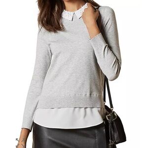 Ted Baker
Zoilaa Embellished Collar Layered-Look Sweater
Size6 Ted baker size  2